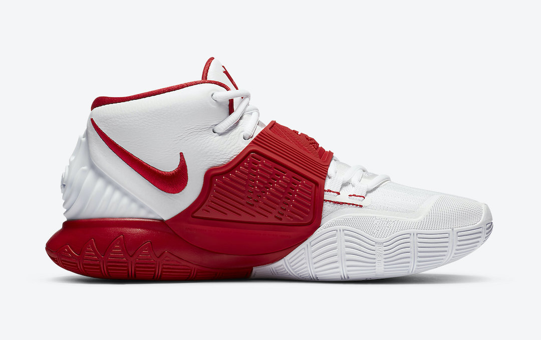Nike,Kyrie 6,CZ4938-100,发售  外观超像中国队配色！全新白红 Kyrie 6 现已发售