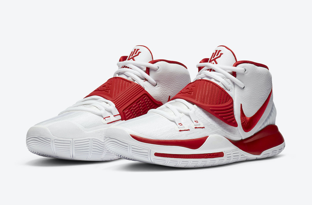 Nike,Kyrie 6,CZ4938-100,发售  外观超像中国队配色！全新白红 Kyrie 6 现已发售