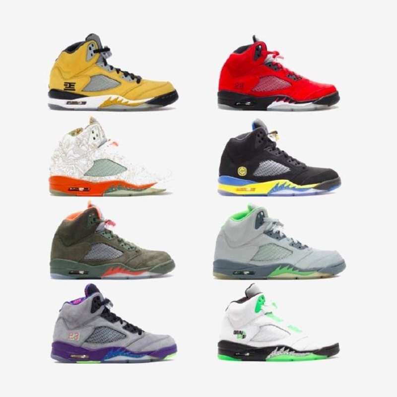 Air Jordan 5,AJ,AJ5,What The,C  What The AJ5 最新实物曝光！融合 8 双超人气配色！你看出几个？