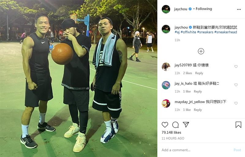 OFF-WHITE,AJ,AJ4,Air Jordan 4  周董上脚实战 OW x AJ4！「哥中之哥」又是全亚洲最快！？