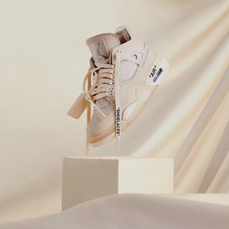OFF-WHITE,Air Jordan 4,AJ4,发售  市价翻了 3 倍多！OFF-WHITE x AJ4 你抢到了吗？