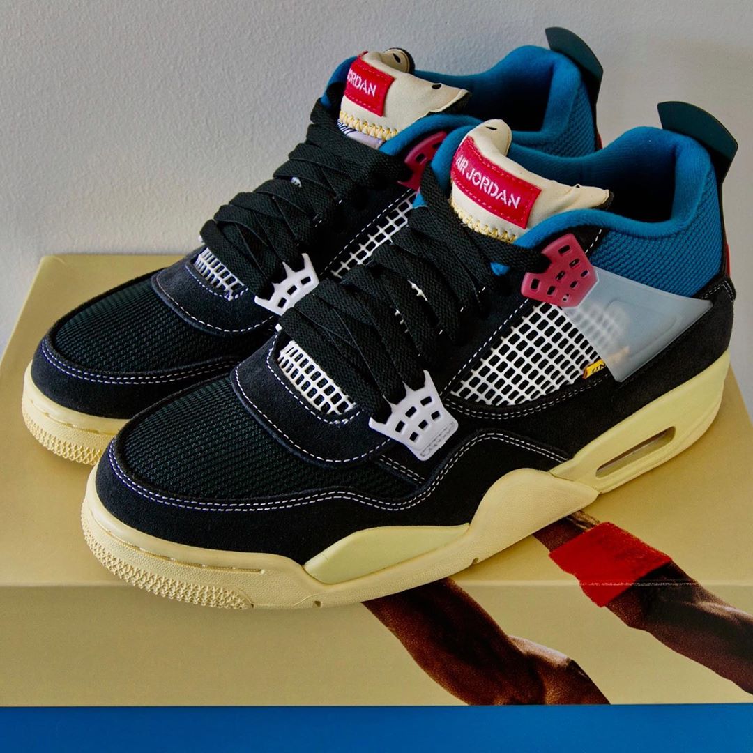 Union,AJ4,Air Jordan 4,DC9533-  Union x AJ4 真身就长这样！这次你会真香吗？