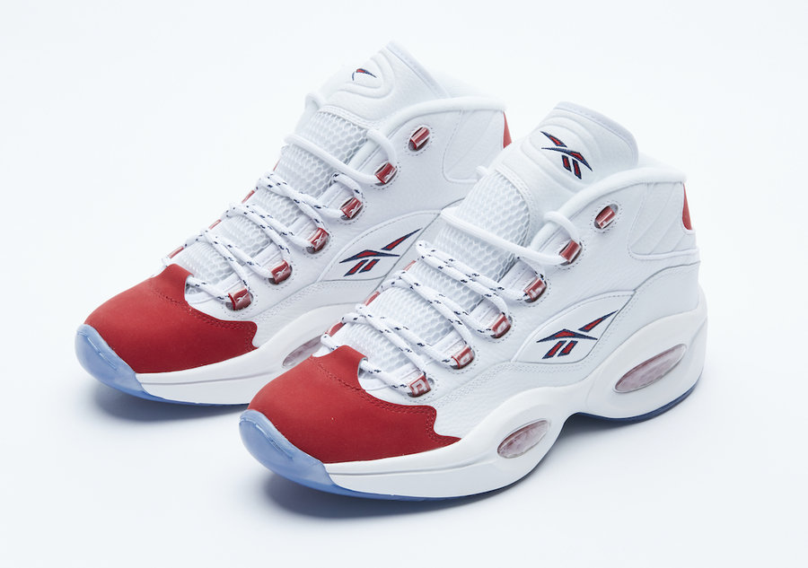 Question Mid,Reebok,发售  最经典配色回归！红脚趾艾佛森 Question Mid 下月发售！
