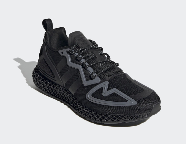 adidas,ZX 2K 4D,FZ3561  adidas ZX 系列全面升级！超酷黑武士造型刚刚发售，还能买！