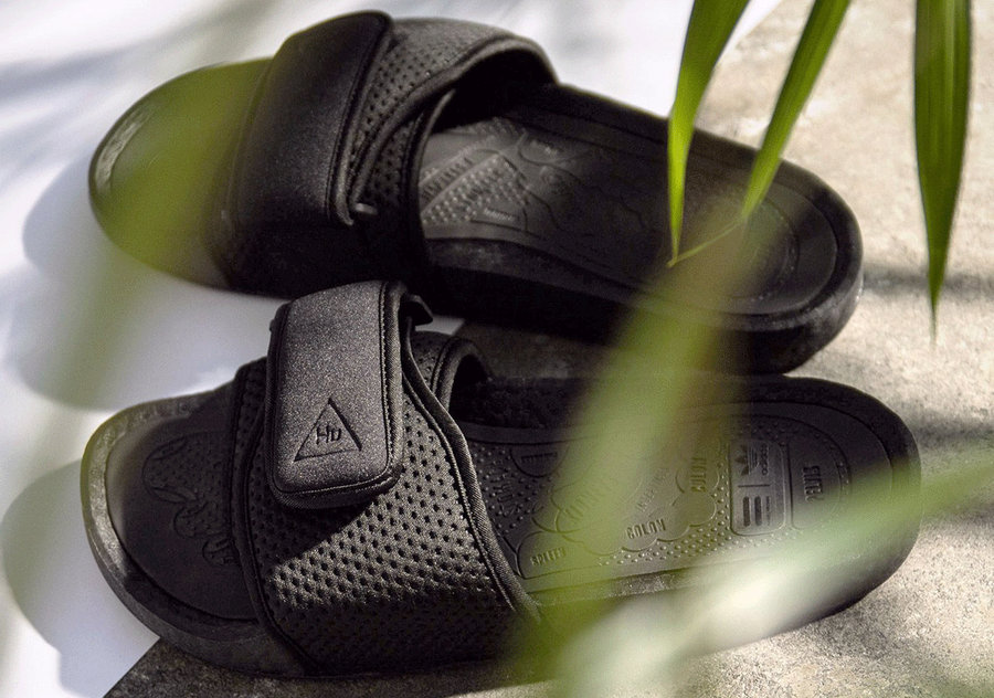 adidas,Boost,Pharrell,PW Boost  「黑武士」菲董 x Boost 拖鞋曝光！售价你肯定猜不到！