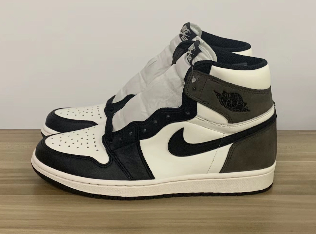 Air Jordan 1,AJ1,555088-105,发售  质感、配色都酷似反勾！摩卡 Air Jordan 1 最新实物曝光