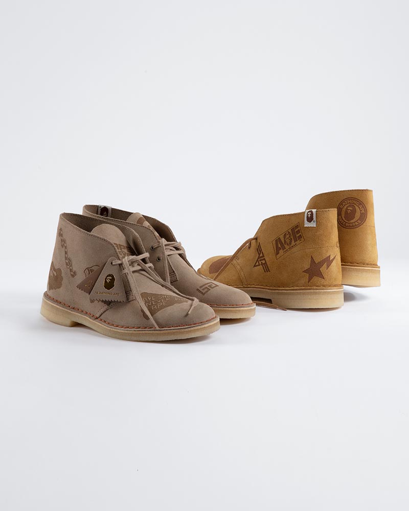 BAPE®,CLARKS ORIGINALS  街头潮人最爱！BAPE® x CLARKS ORIGINALS 即将发售！