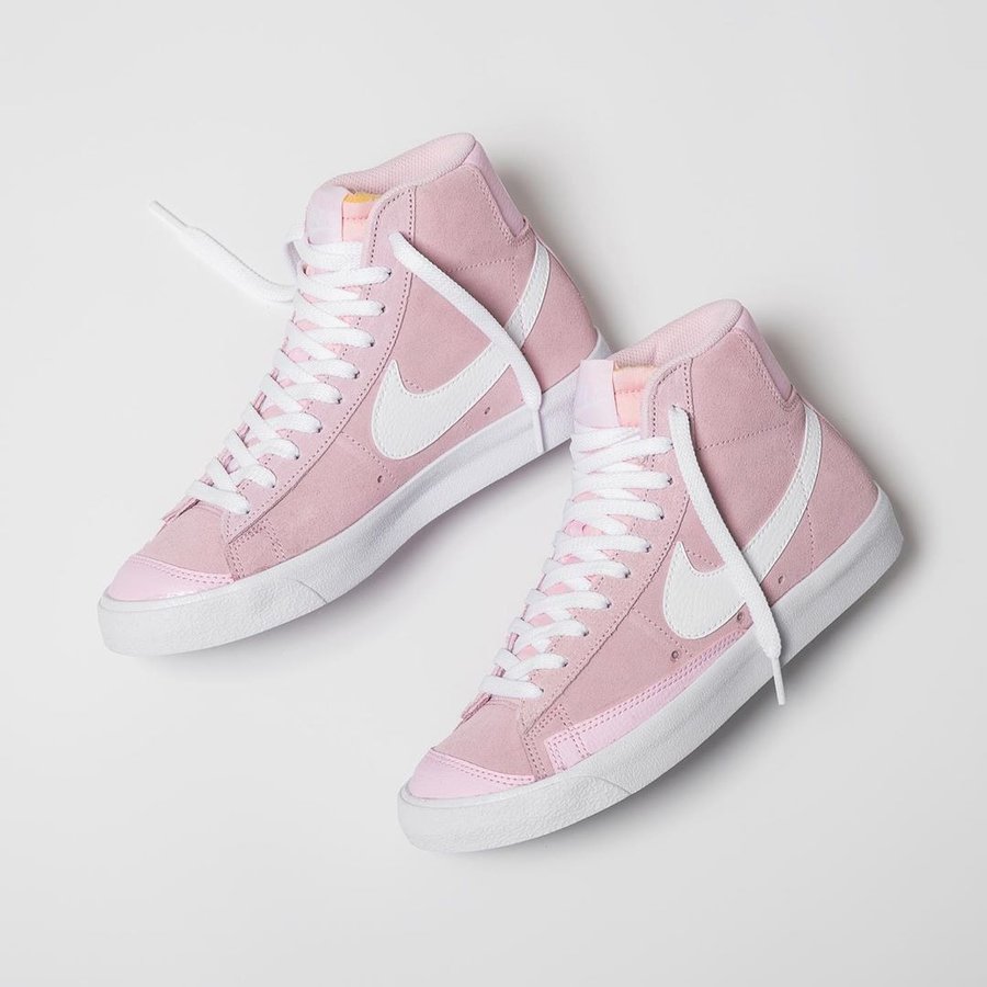 Nike,Blazer Mid  少女心炸裂！全新樱花粉 Nike Blazer Mid 现已发售