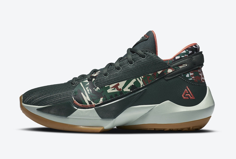 Nike,Zoom Freak 2,Bamo,DC9854-  独特迷彩细节！雄鹿配色 Nike Zoom Freak 2 “Bamo” 现已发售！