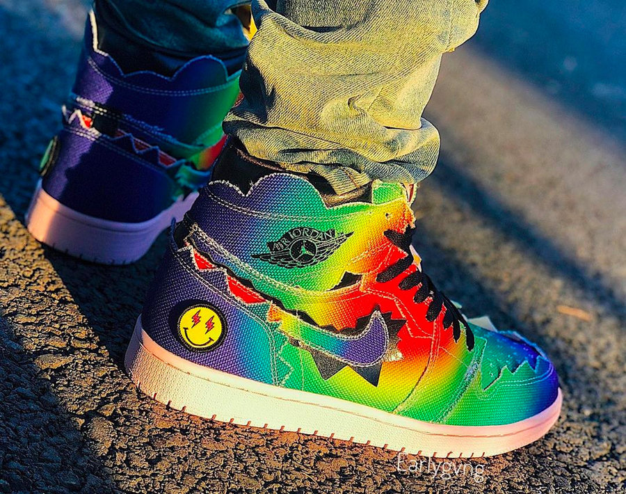 J Balvin,AJ1,Air Jordan 1  雷鬼音乐风！J Balvin x Air Jordan 1 上脚图提前看