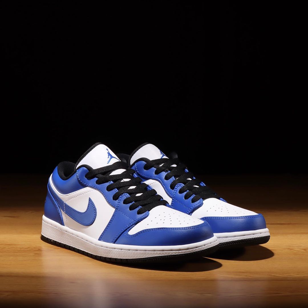 AJ1,Air Jordan 1 Low,553558-12  「小风暴蓝」AJ1 Low 现已发售！市场价格不便宜！