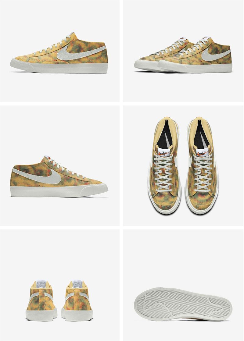 Nike,Blazer Mid'77,Nike By You  独一无二的刷街神器！Nike 开启扎染定制选项！