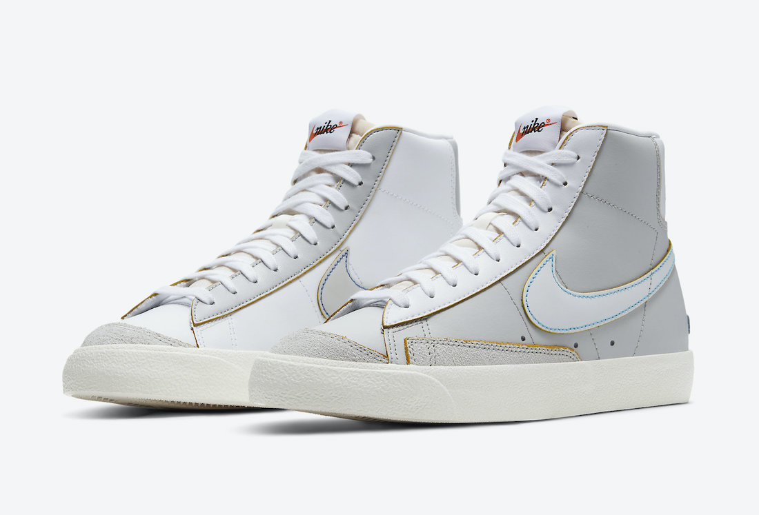 NIke,Blazer Mid,DC5203-100,发售  鸳鸯设计 + 刮刮乐！全新 Blazer Mid 官图释出