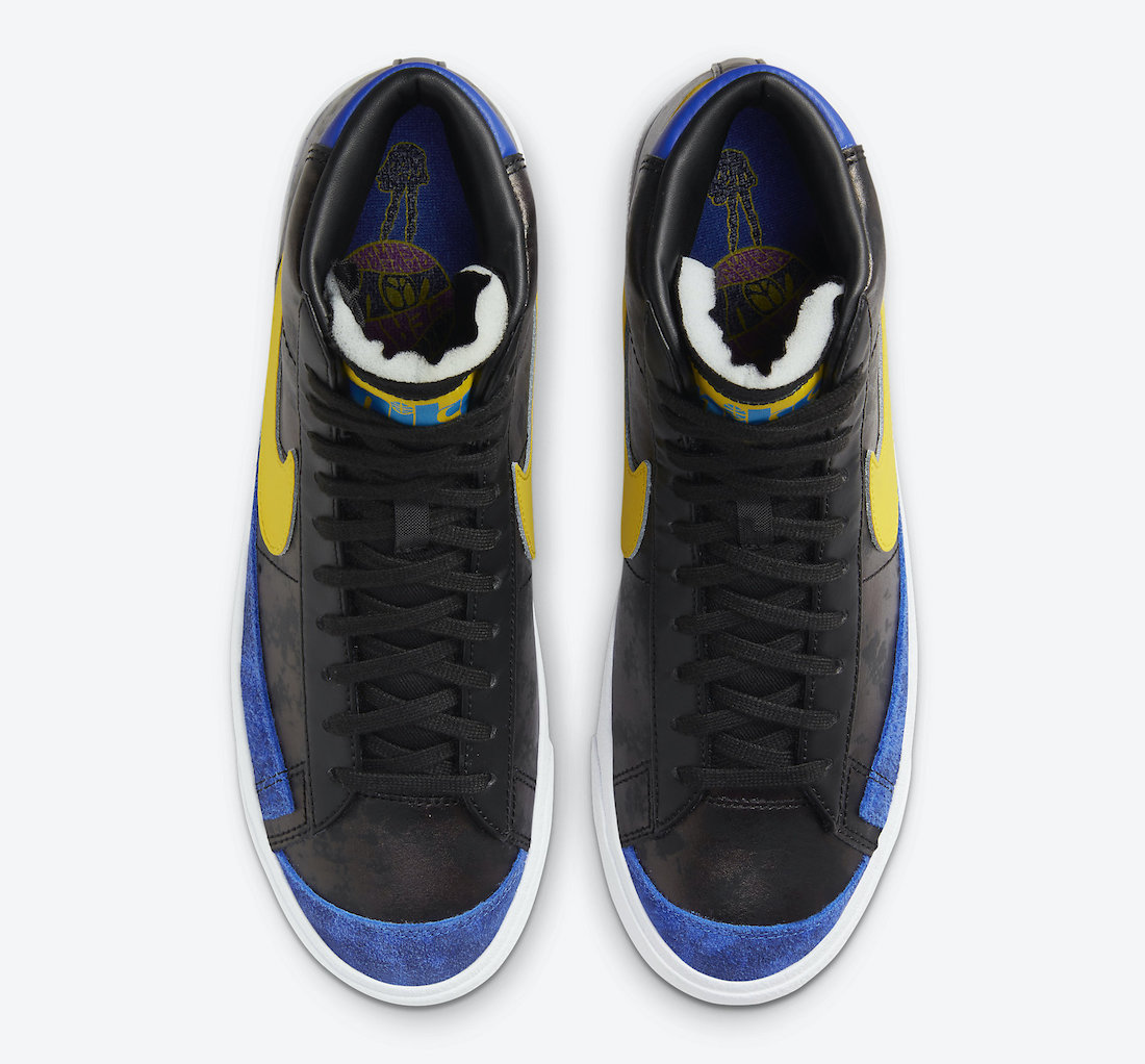 Nike,Blazer Mid,DC1414-001  勇士队配色？！国际和平日 Nike Blazer Mid 还有隐藏细节