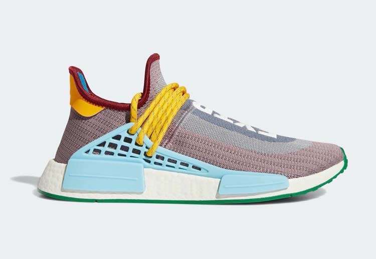 Pharrell,adidas,NMD Hu,Extra E  多颜色拼接鞋面！菲董全新刺绣标识 adidas NMD HU 即将发售！