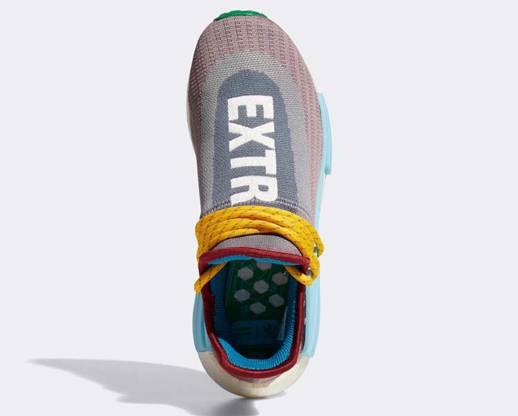 Pharrell,adidas,NMD Hu,Extra E  多颜色拼接鞋面！菲董全新刺绣标识 adidas NMD HU 即将发售！