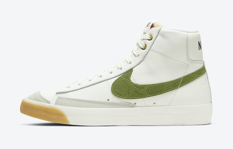 Nike,Blazer Mid ’77,DC1706-100  绿色蛇纹 Swoosh！全新 Blazer 近期发售！