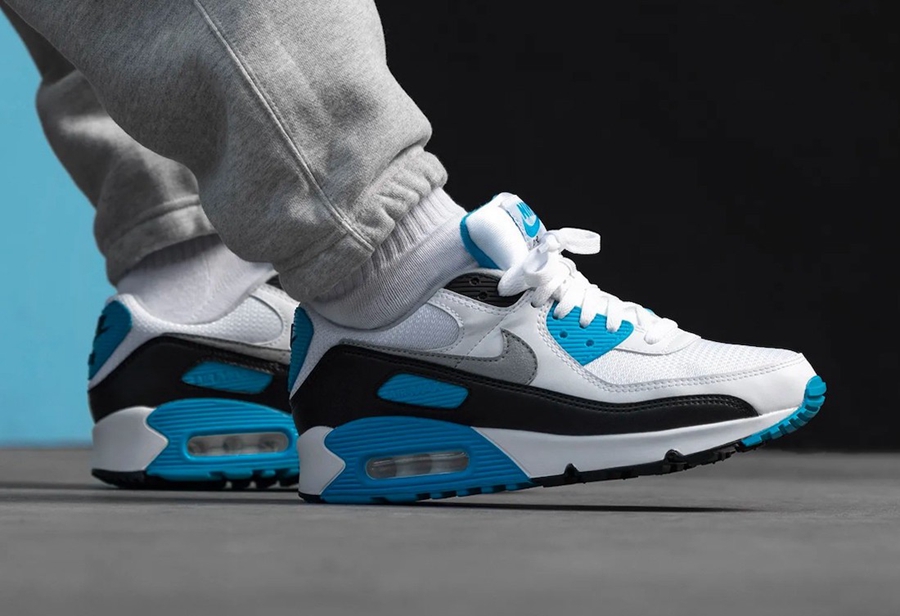 Nike,Air Max 90,Laser Blue,CJ6  流行于 30 年前的潮流经典！OG 配色 Air Max 90 即将发售！