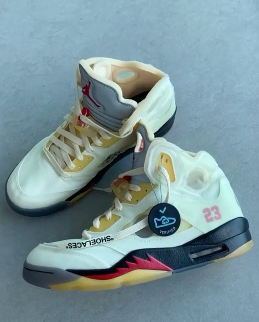 AJ5,Air Jordan 5,DH8565-100,发售  流川枫 OFF-WHITE x AJ5 有发售信息了！多少人在等它？