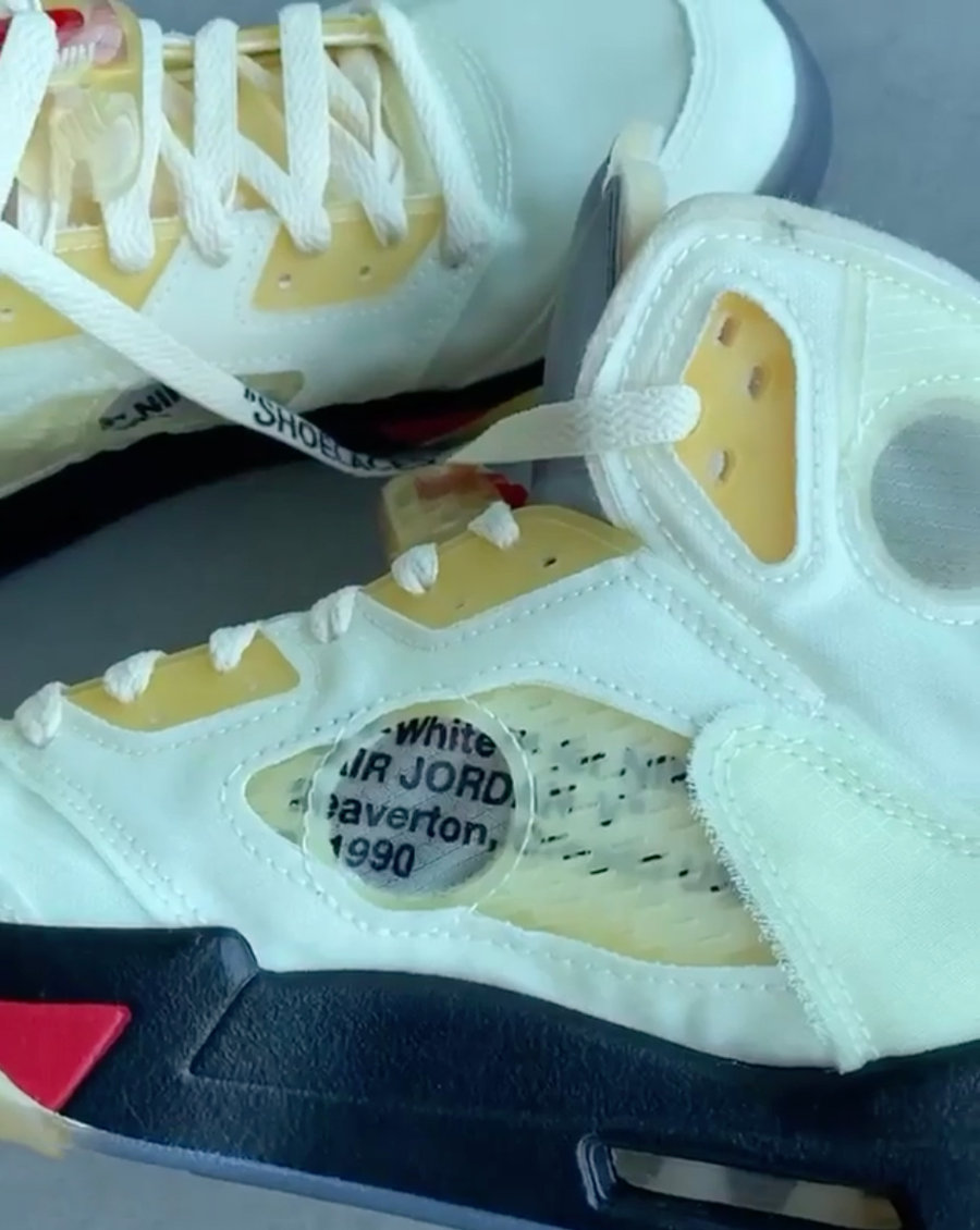 AJ5,Air Jordan 5,DH8565-100,发售  流川枫 OFF-WHITE x AJ5 有发售信息了！多少人在等它？