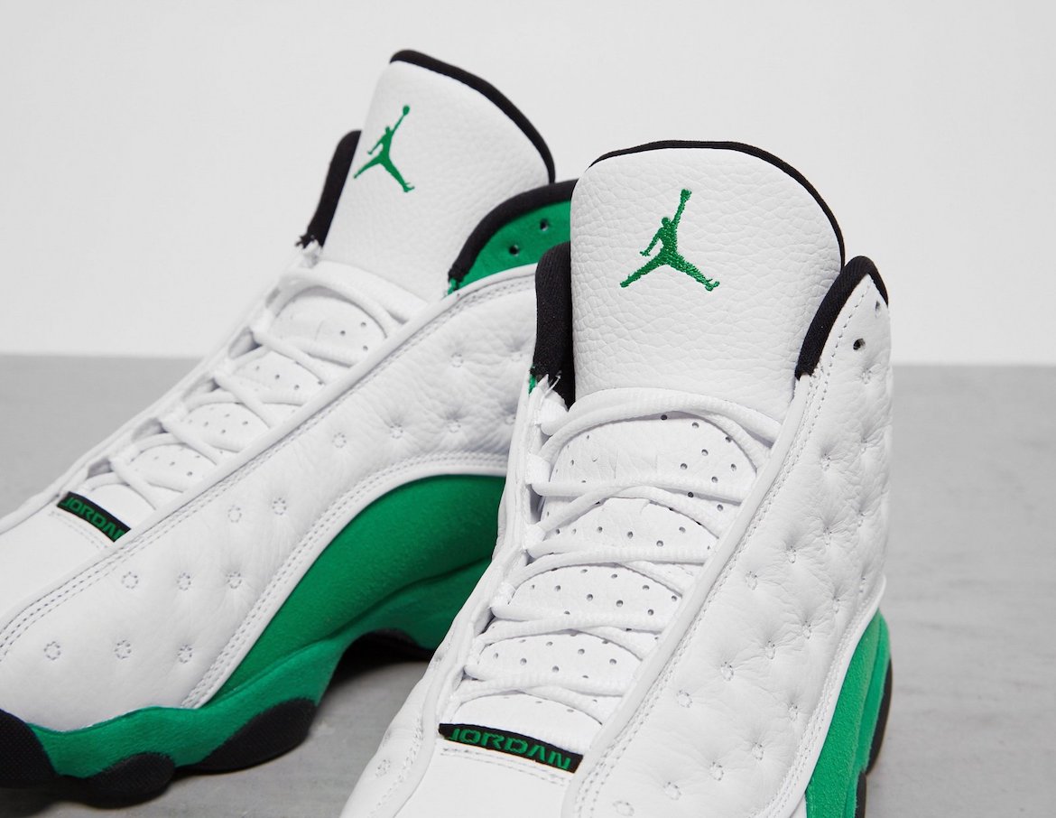 Air Jordan 13,AJ,AJ13,Lucky Gr  酷似雷·阿伦 PE！白绿 Air Jordan 13 上架 SNKRS！