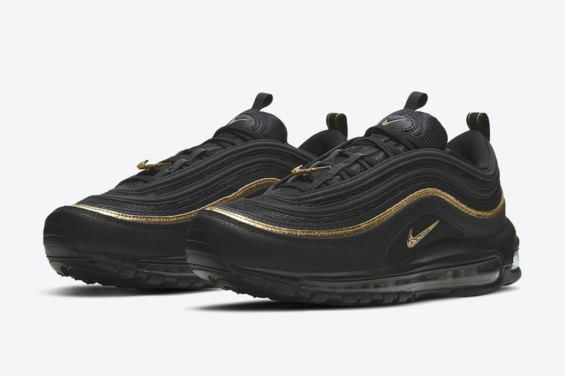 Nike,Air Max 97,Black/Metallic  低调奢华气质！Nike Air Max 97 黑金配色即将发售！