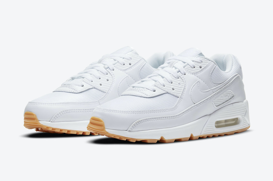 Nike,Air Max 90,White Gum,DC16  四季百搭小白鞋！生胶底 Air Max 90 即将发售！
