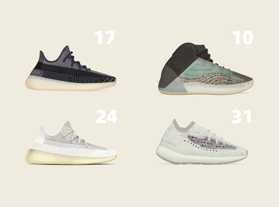 Yeezy  一张图看懂！本月的 Yeezy 新品发售有惊喜！