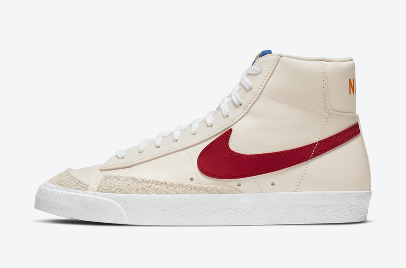 Nike,Blazer Mid,DH0929-800,Cre  红白撞色搭配绒毛鞋面！Nike Blazer Mid 新配色曝光！