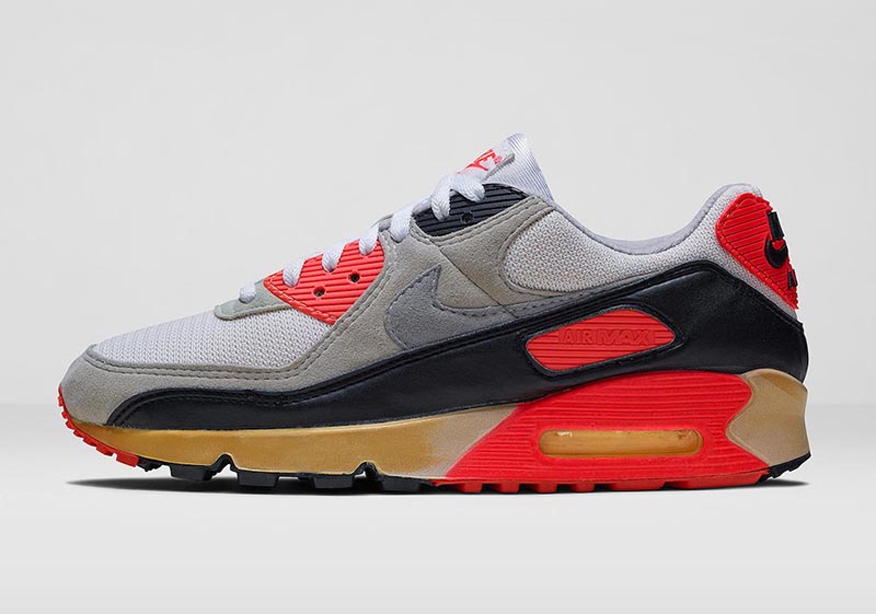 Nike,Air Max 90,Infrared,CT168  这双 Nike 火了 30 年！最经典的 OG 配色下月复刻！