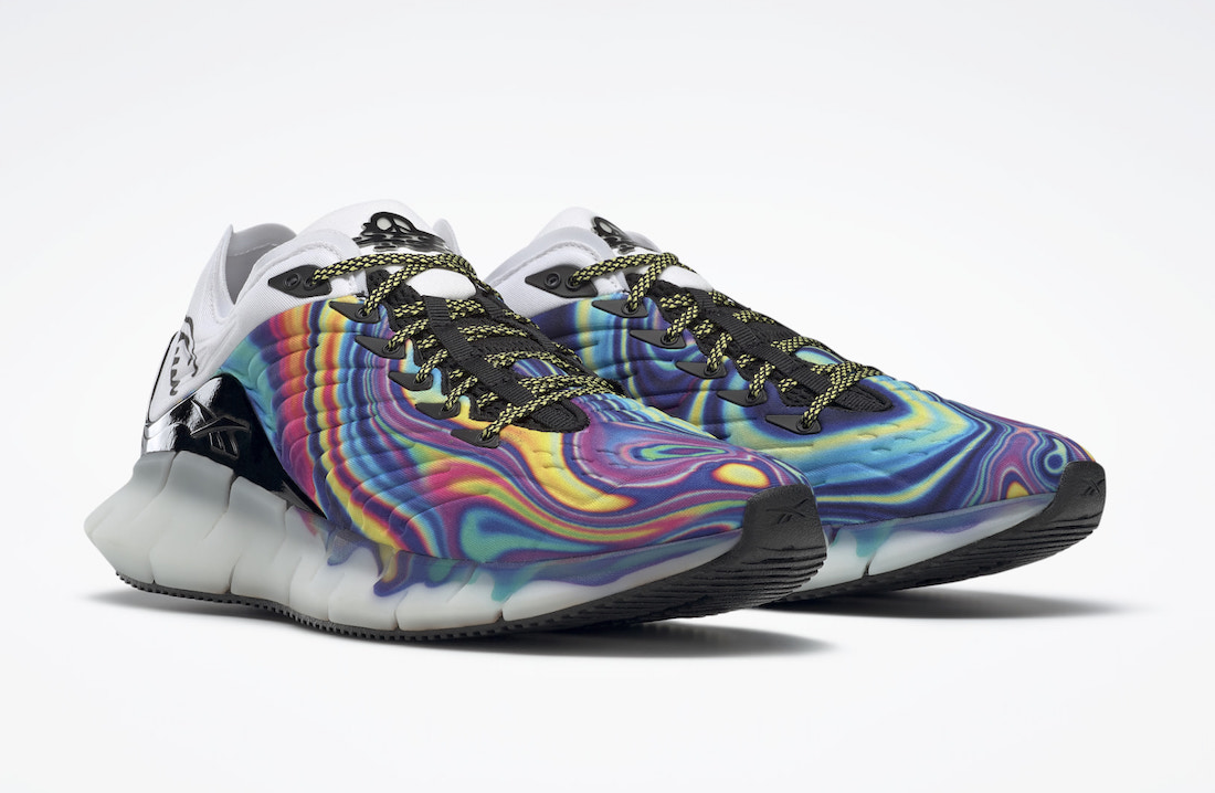 Reebok,Zig Kinetica,FX3363  魔性的炫彩装扮！这双 Reebok 新鞋真够独特！
