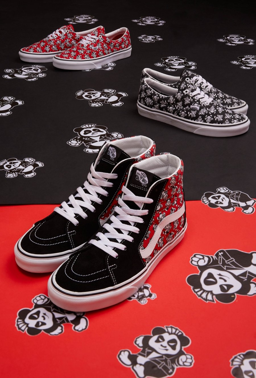 Vans,SK8-Hi,Era,Old Skool,VN0A  朋克熊猫系列！Vans 全新主题看着就很可爱！