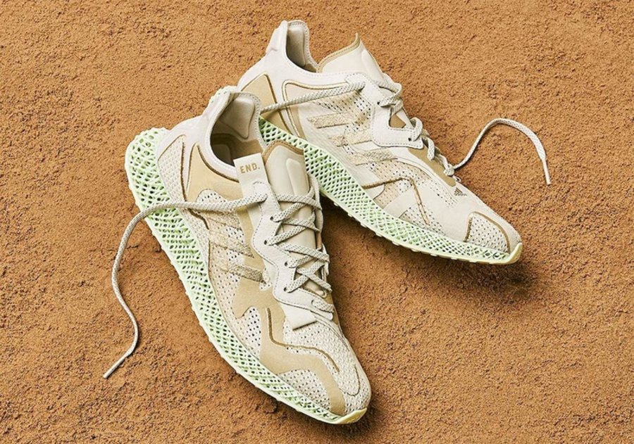 adidas,Dune,4D,FW9953,END,EVO  极简大地色装扮！adidas 携手 END 推出全新跑鞋！