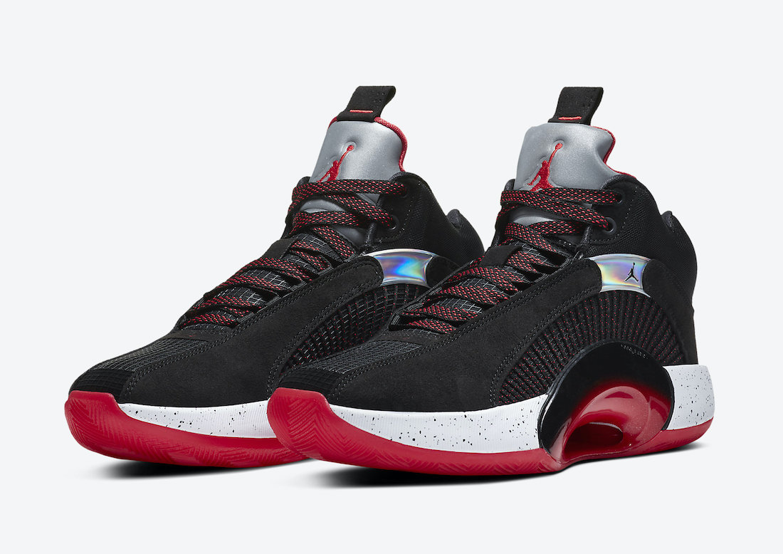 Air Jordan 35,AJ35,CQ4227-030  经典银色鞋舌来了！黑红 Air Jordan 35 首度亮相