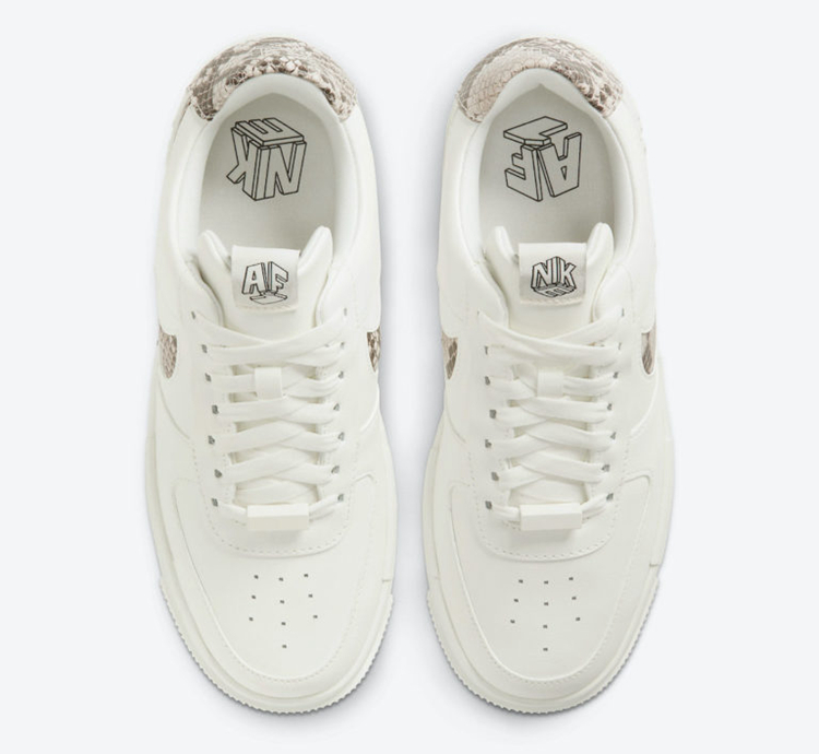 Nike,Air Force 1 Pixel,CV8481-  蛇纹点缀搭配鸳鸯设计！Air Force 1 Pixel 新成员来了！