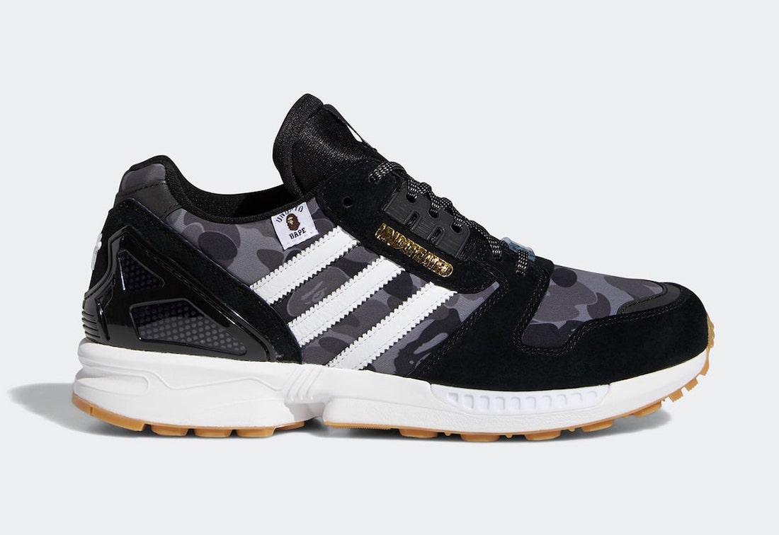 UNDEFEATED,BAPE,adidas,三叶草,ZX8  来了！BAPE x UNDFTD x adidas 三方联名新鞋首次亮相