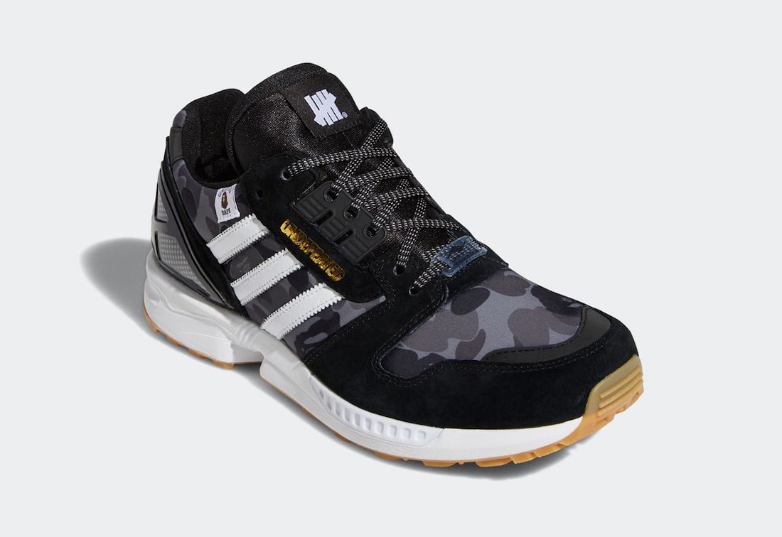 UNDEFEATED,BAPE,adidas,三叶草,ZX8  来了！BAPE x UNDFTD x adidas 三方联名新鞋首次亮相