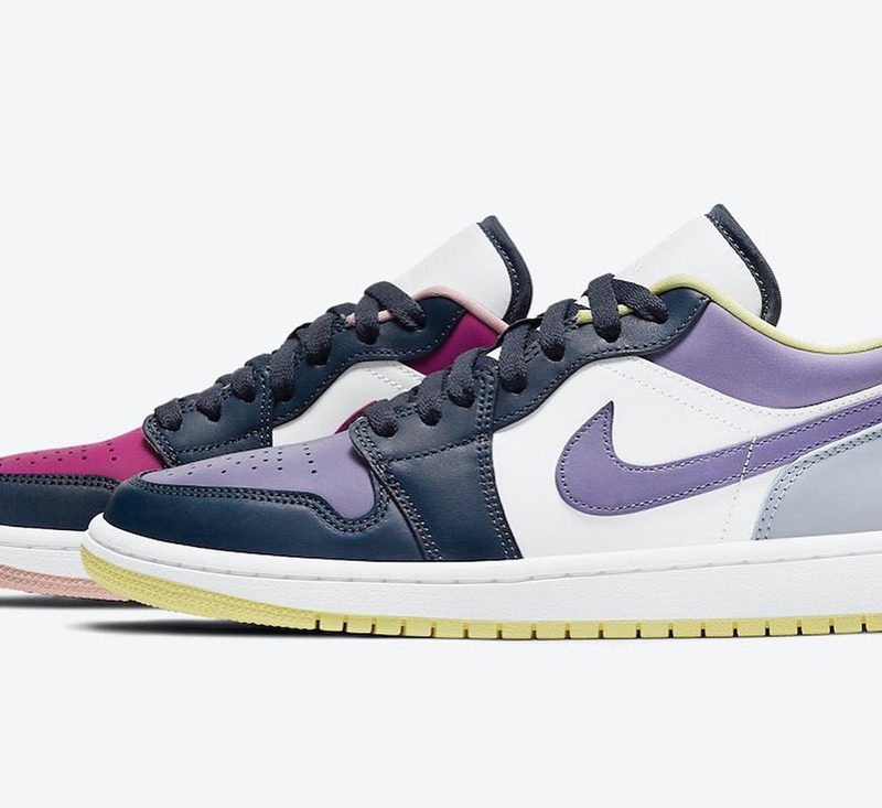 AirJ  黑脚趾 + 双色鸳鸯！全新配色 Air Jordan 1 Low 实物图释出！