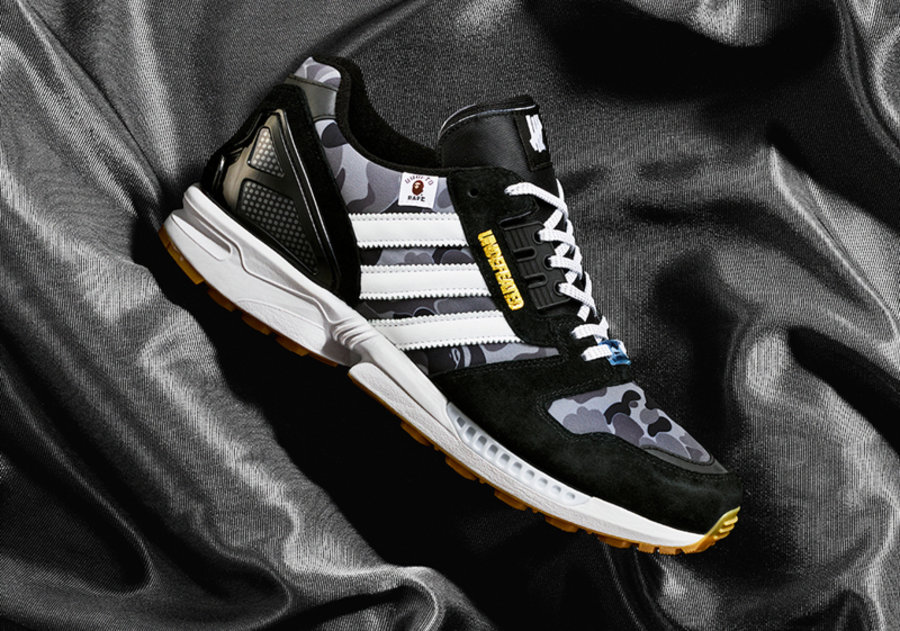 BAPE,Undefeated,adidas,ZX 8000  今年最想要的三方联名之一！BAPE x UNDFTD x adidas 本月发售！