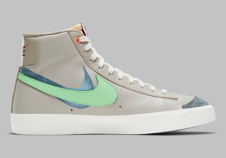 Nike,Blazer Mid '77,DC3278-280  阴阳 Swoosh 还有解构设计！Nike 又出了双上海限定 Blazer！
