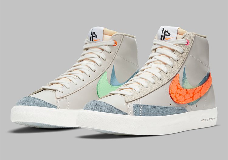 Nike,Blazer Mid '77,DC3278-280  阴阳 Swoosh 还有解构设计！Nike 又出了双上海限定 Blazer！