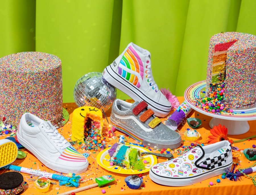 Vans,FLOUR SHOP,Old Skool,Old  可爱爆棚的彩虹装扮！Vans x FLOUR SHOP 推出全新系列鞋服！