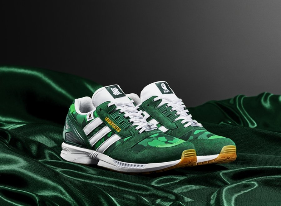 adidas,BAPE,Undefeated,ZX 8000  备受关注的三方联名！BAPE x UNDFTD x adidas 即将发售！