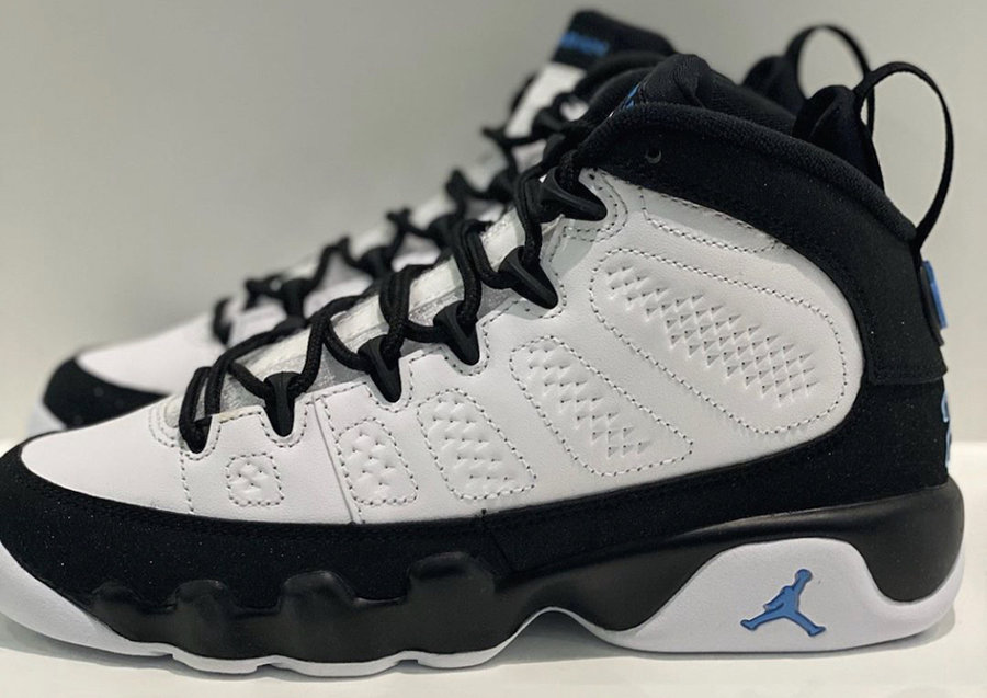 Air Jordan 9,AJ9,CT8019-140,发售  酷似哈达威 PE！Air Jordan 9 “University Blue” 实物曝光