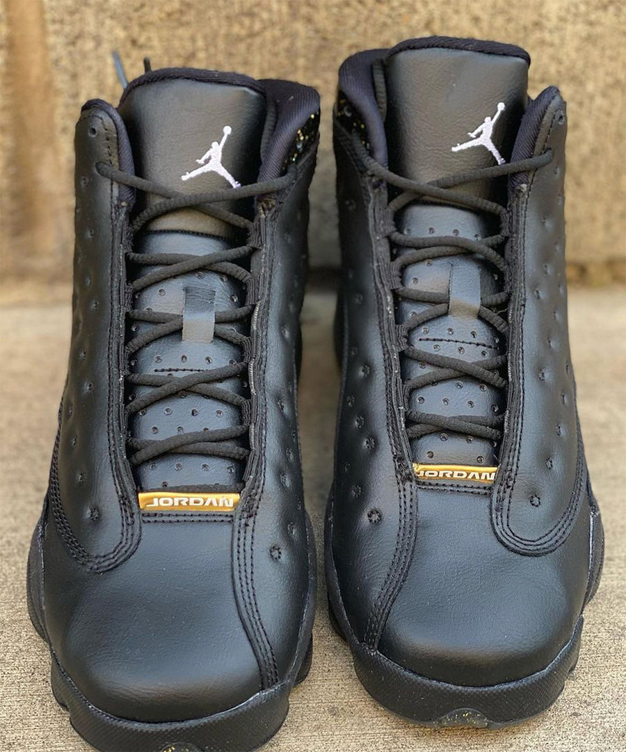 Air Jordan 13,Black Gold,DC944  「满天星」AJ13 谍照曝光！辨识度超高的黑金配色！
