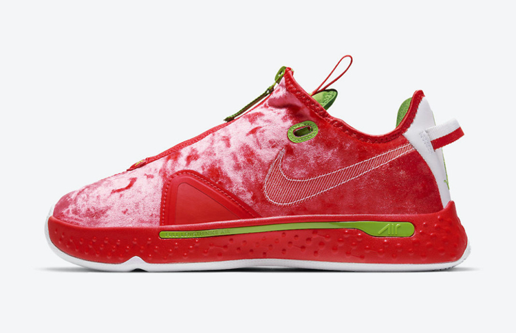 Nike,PG 4,Christmas,CD5082-602  阴阳设计 + 红绿搭配！这款全新 Nike PG4 你打几分？