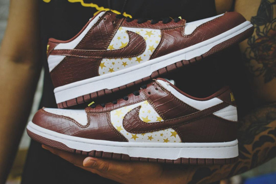 Supreme,Nike,Dunk SB,Brown  鳄鱼皮纹理！Supreme 与 Nike 的这双联名鞋你冲不冲？