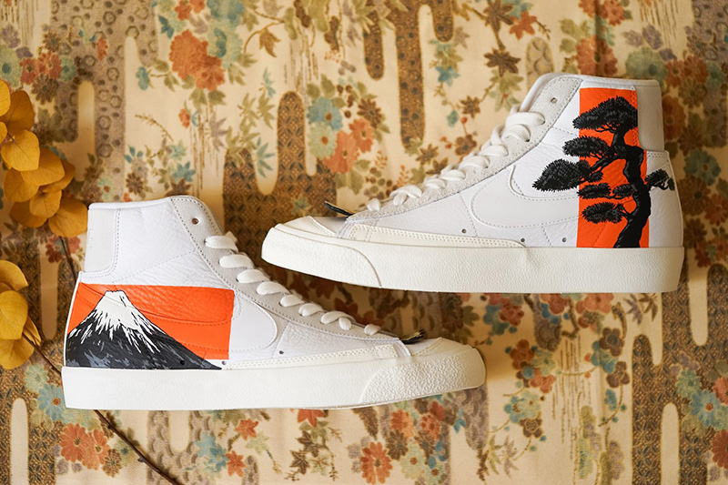 Simple Union,The Flying Hawk S  限量 20 双！手工改造的 Nike Blazer 你猜多少钱？