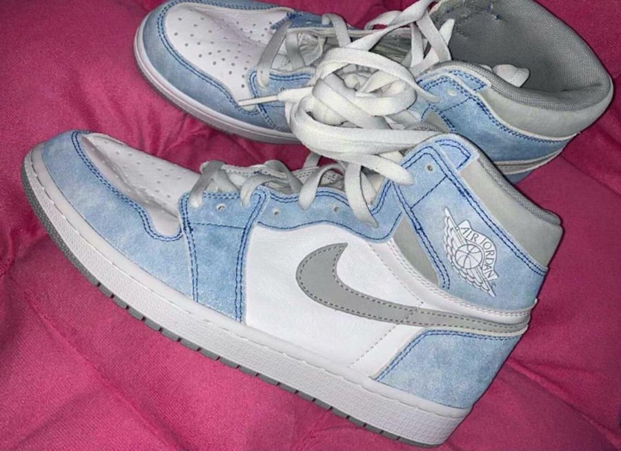 AJ,AJ1,Air Jordan 1 High OG,Hy  高级雾霾蓝造型！全新配色 Air Jordan 1 实物图曝光！