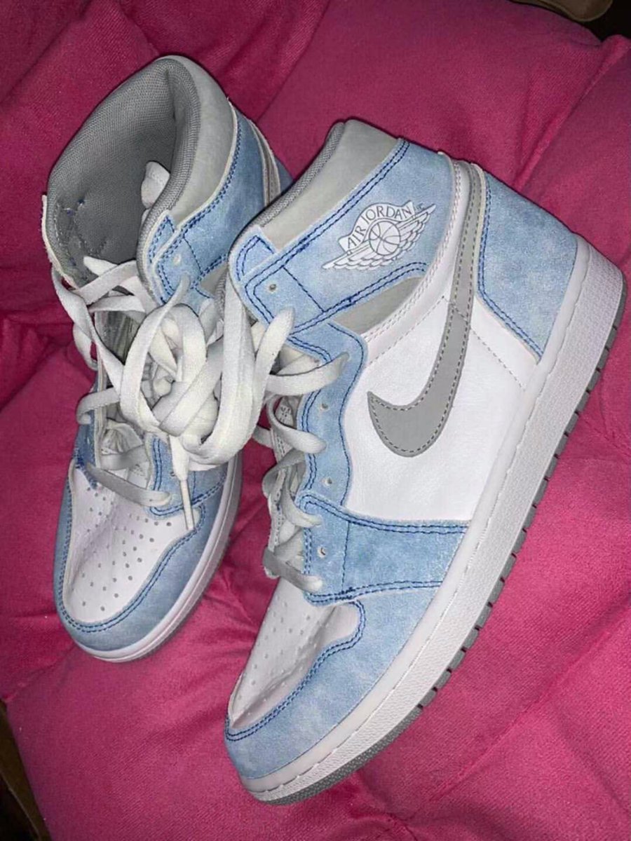 AJ,AJ1,Air Jordan 1 High OG,Hy  高级雾霾蓝造型！全新配色 Air Jordan 1 实物图曝光！